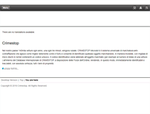 Tablet Screenshot of crimestop.it